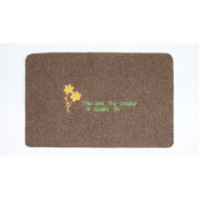 Customized wholesale 100% Polyester PVC Rubber Floor Door Mat